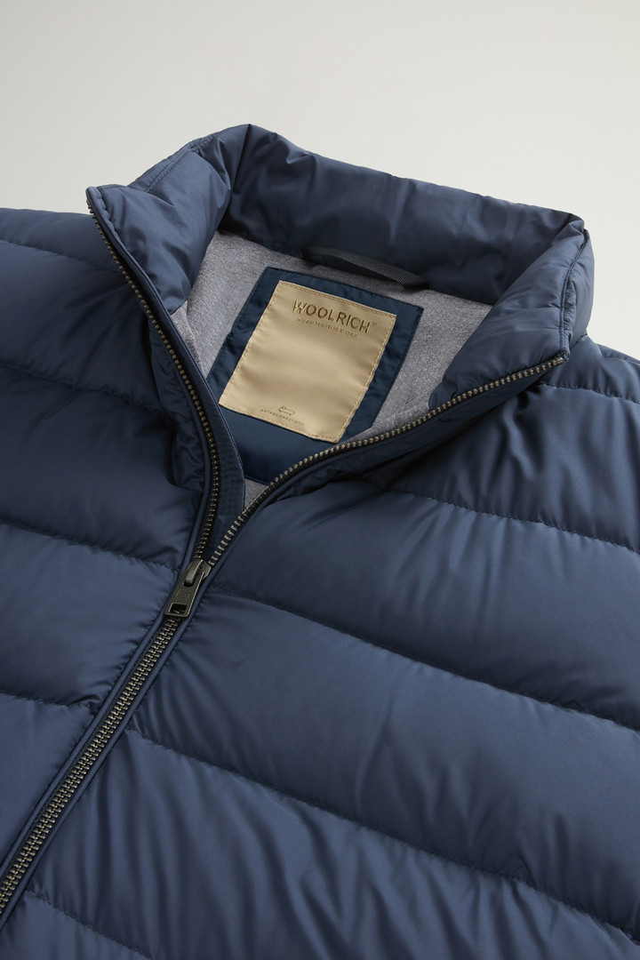 Lightweight Down Jacket in Microfiber Blue photo 6 | Woolrich