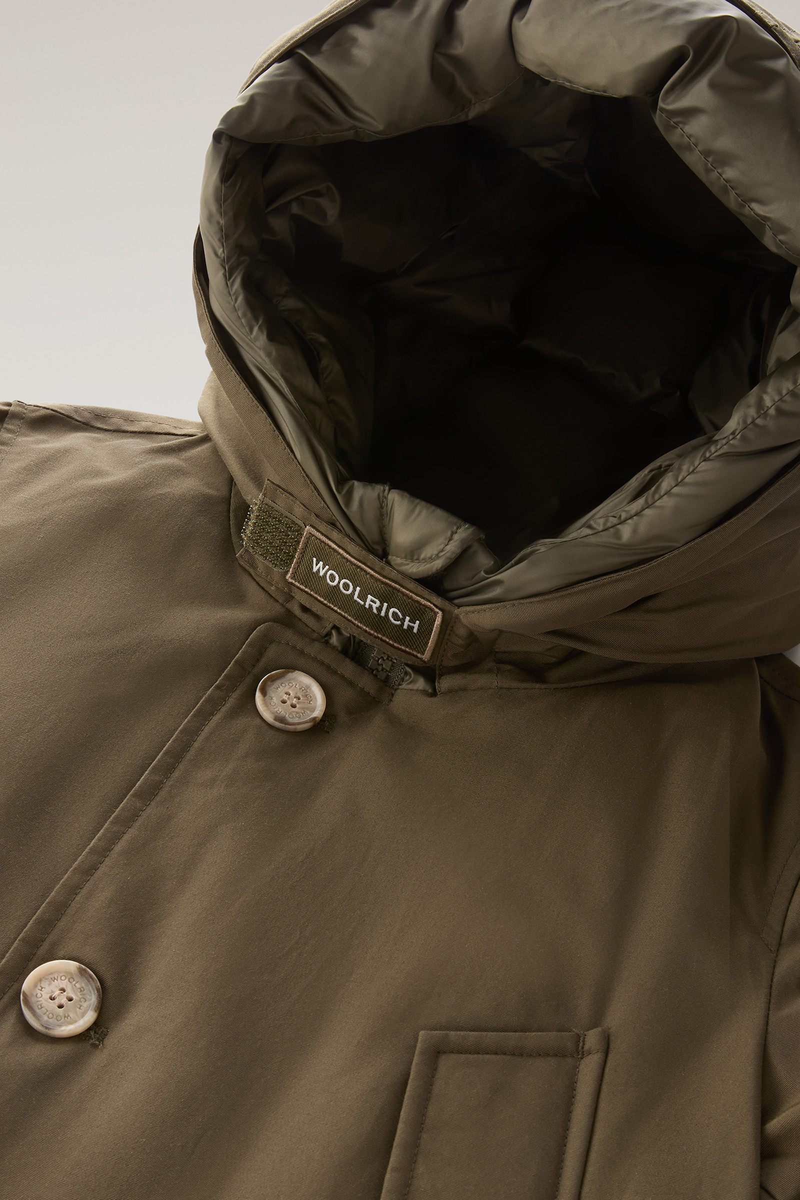 Boys' Arctic Parka in Ramar Cloth Green photo 4 | Woolrich