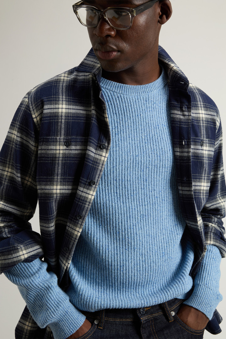 BOUTONNE CREWNECK Blue photo 4 | Woolrich