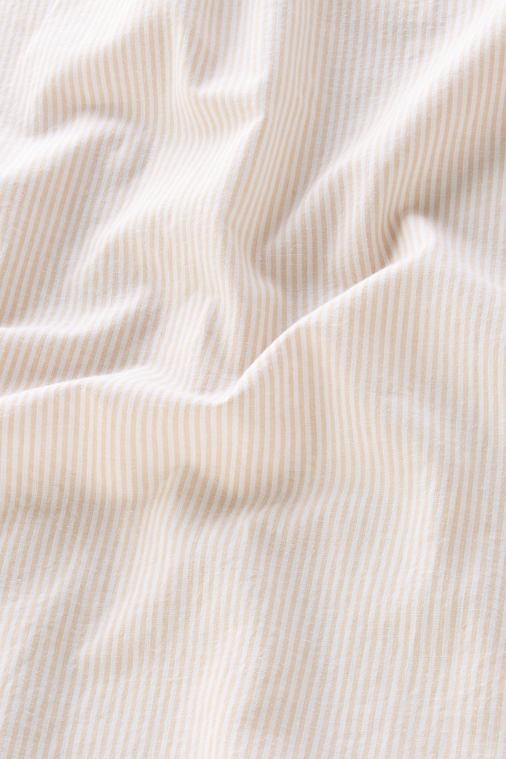 Camisa a rayas de mezcla de lino y algodón Beige photo 9 | Woolrich