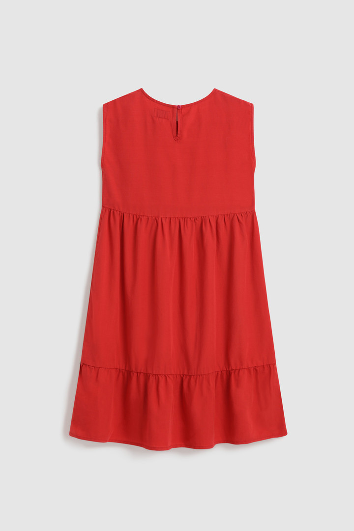 Robe longue à manches courtes pour fille rouge photo 2 | Woolrich