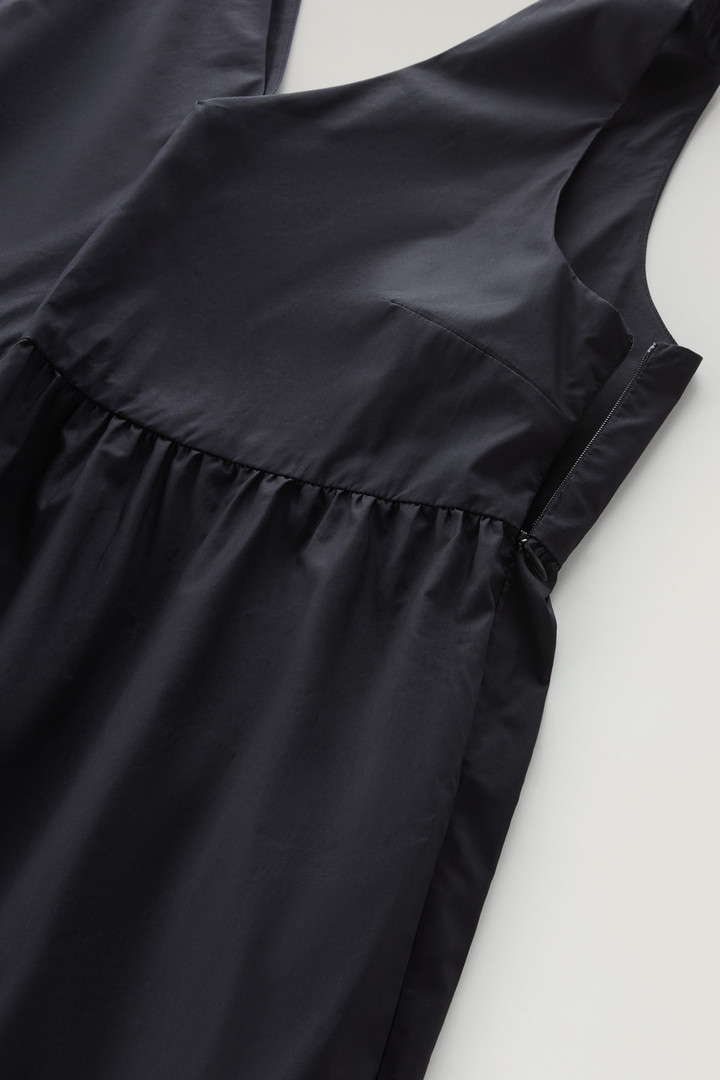 Langes Kleid aus reinem Baumwollpopeline Schwarz photo 7 | Woolrich