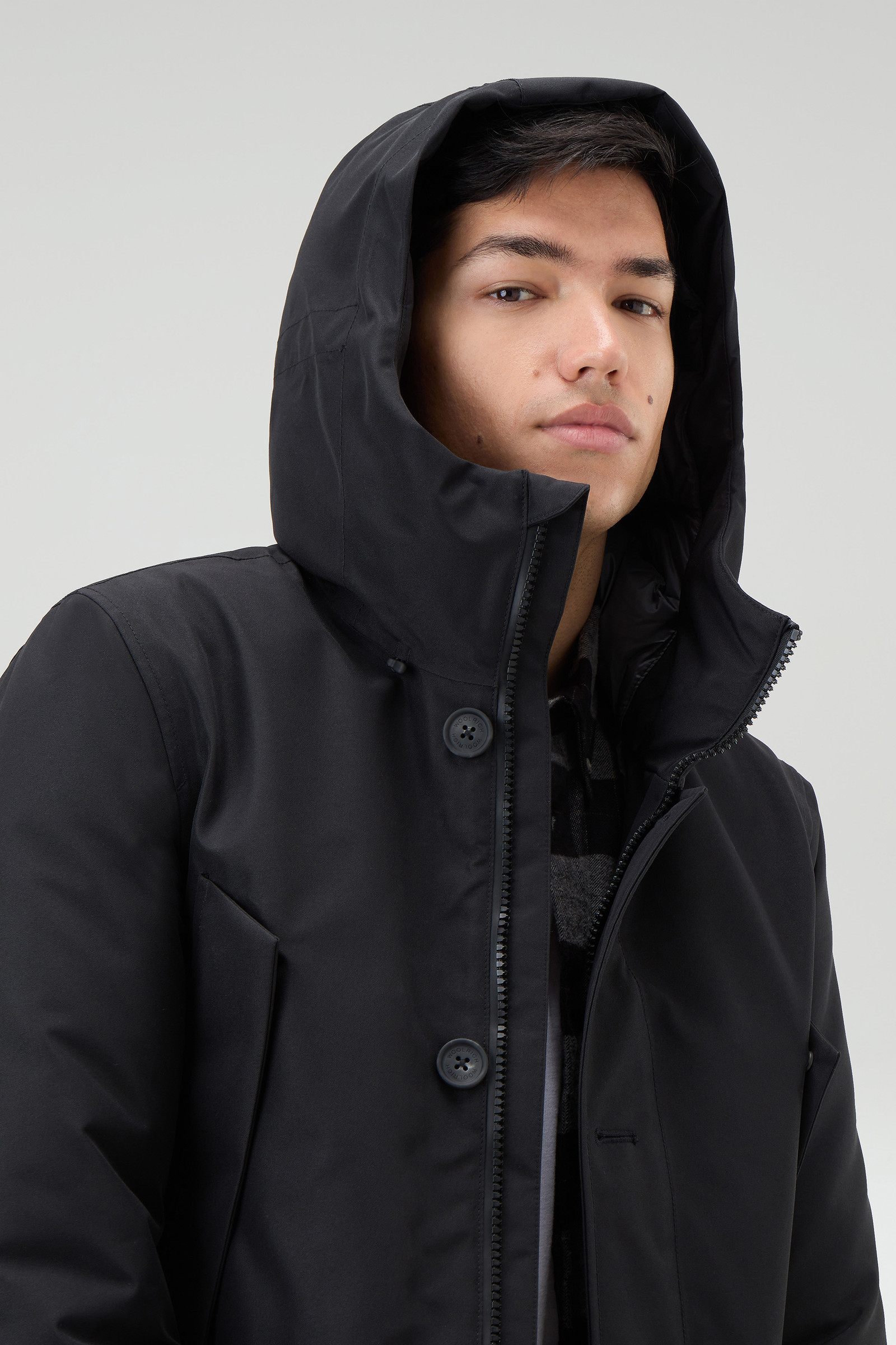 Mountain GORE-TEX Waterproof Parka with Hood - Men - Black