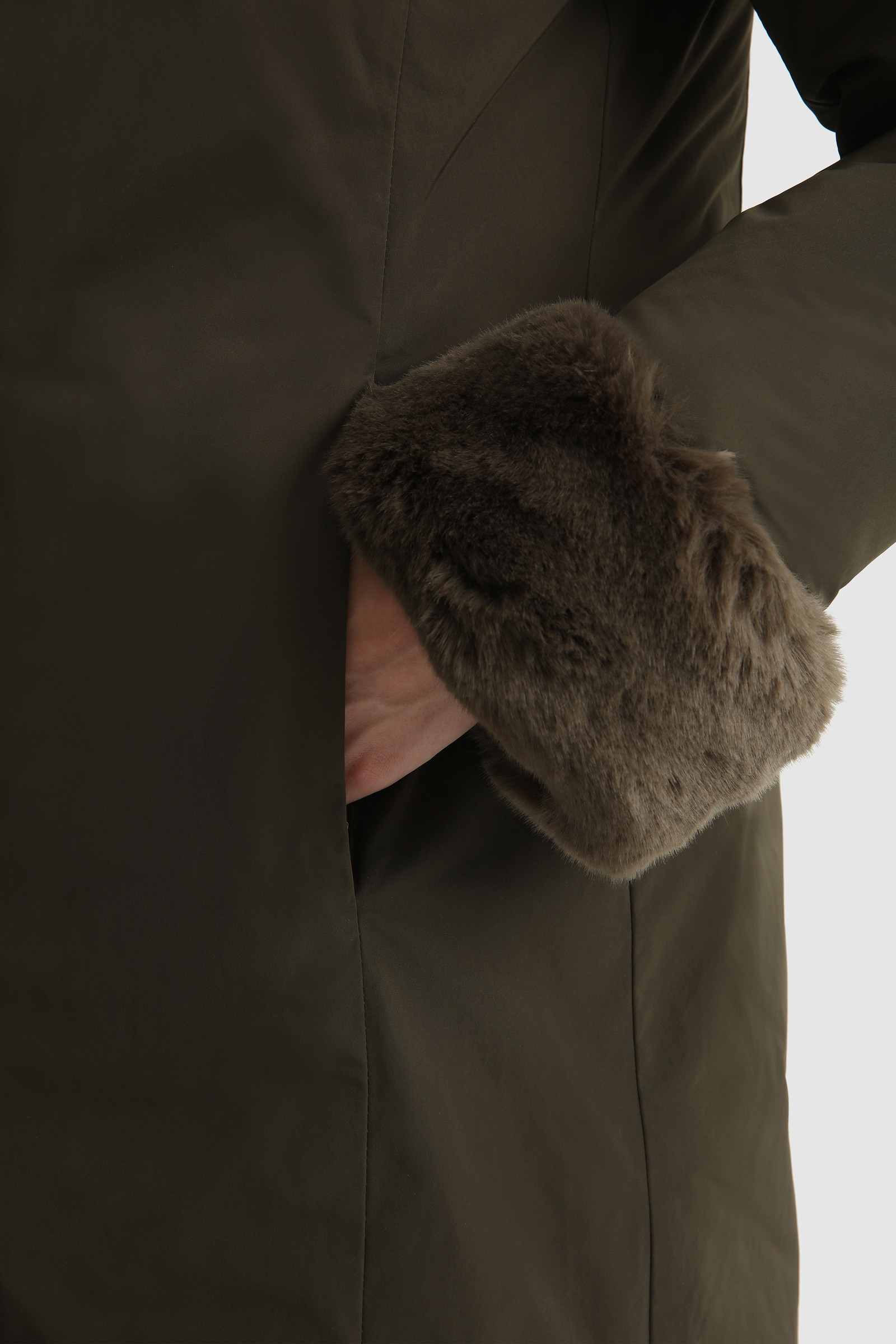 Luxuriöser Boulder Parka mit Kunstfell