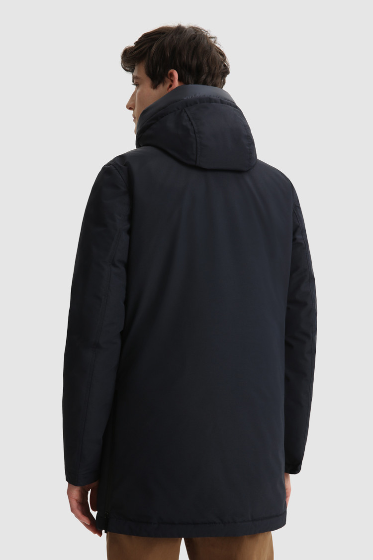 Polarguard Parka in mixed nylon and Italian wool
