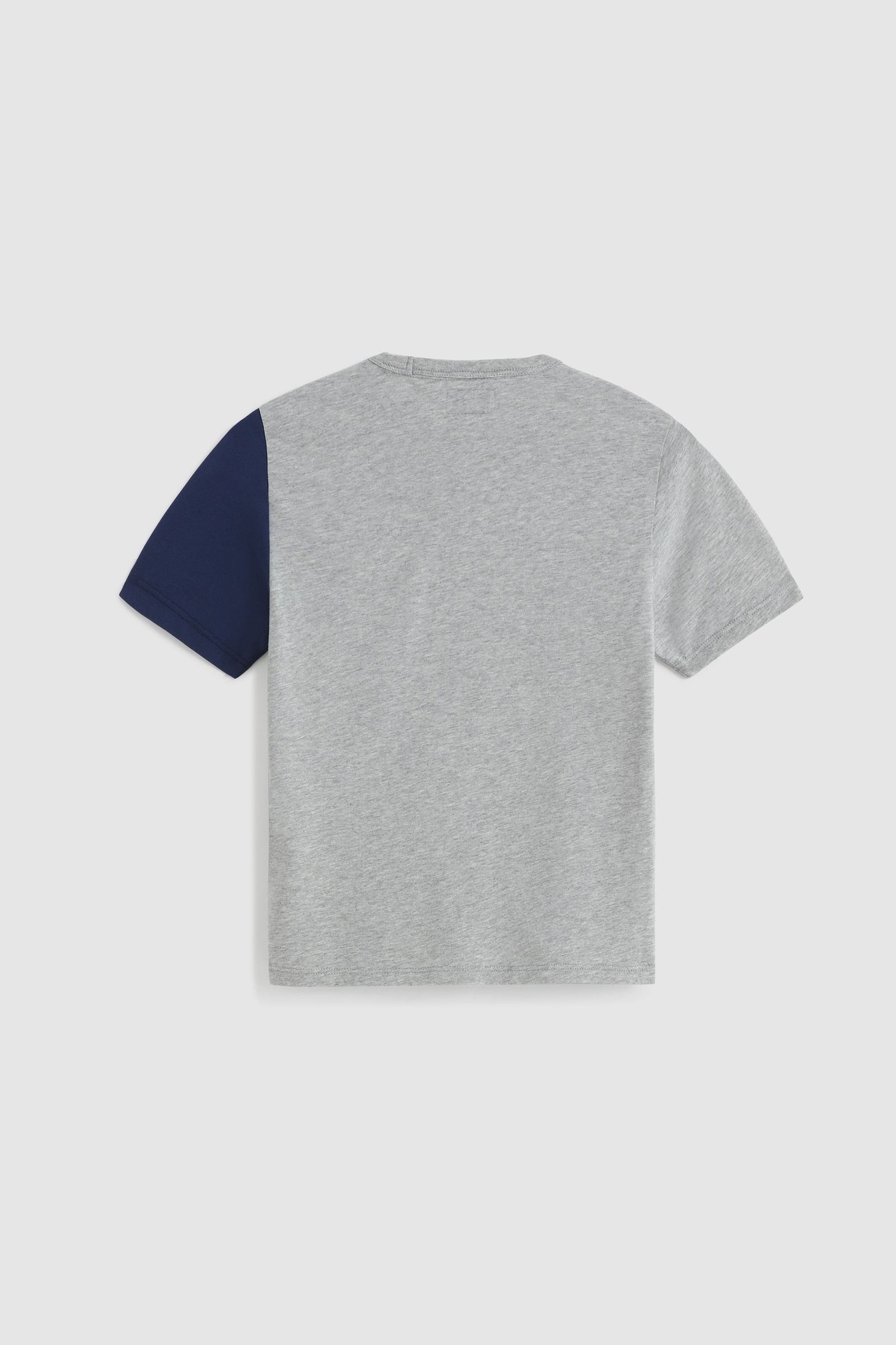 Boy's Flag Tee in Organic Cotton Grey photo 2 | Woolrich