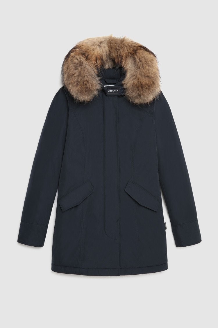 Luxury Arctic Parka with removable raccoon fur