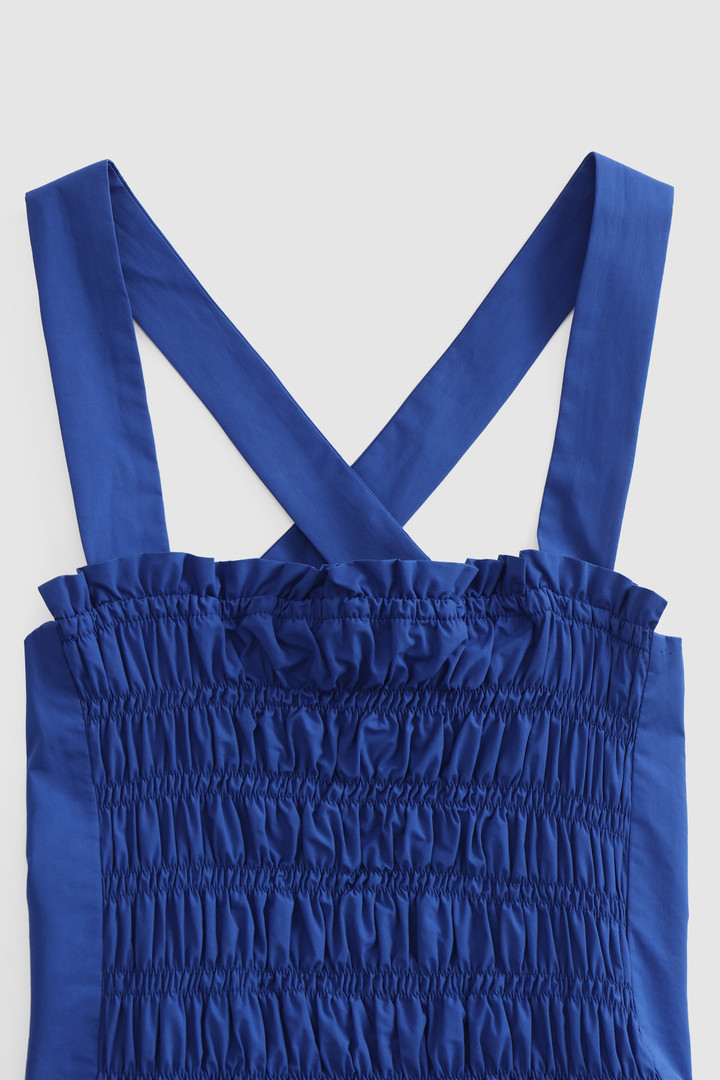 Cotton Poplin Dress with Side Pockets Blue photo 5 | Woolrich