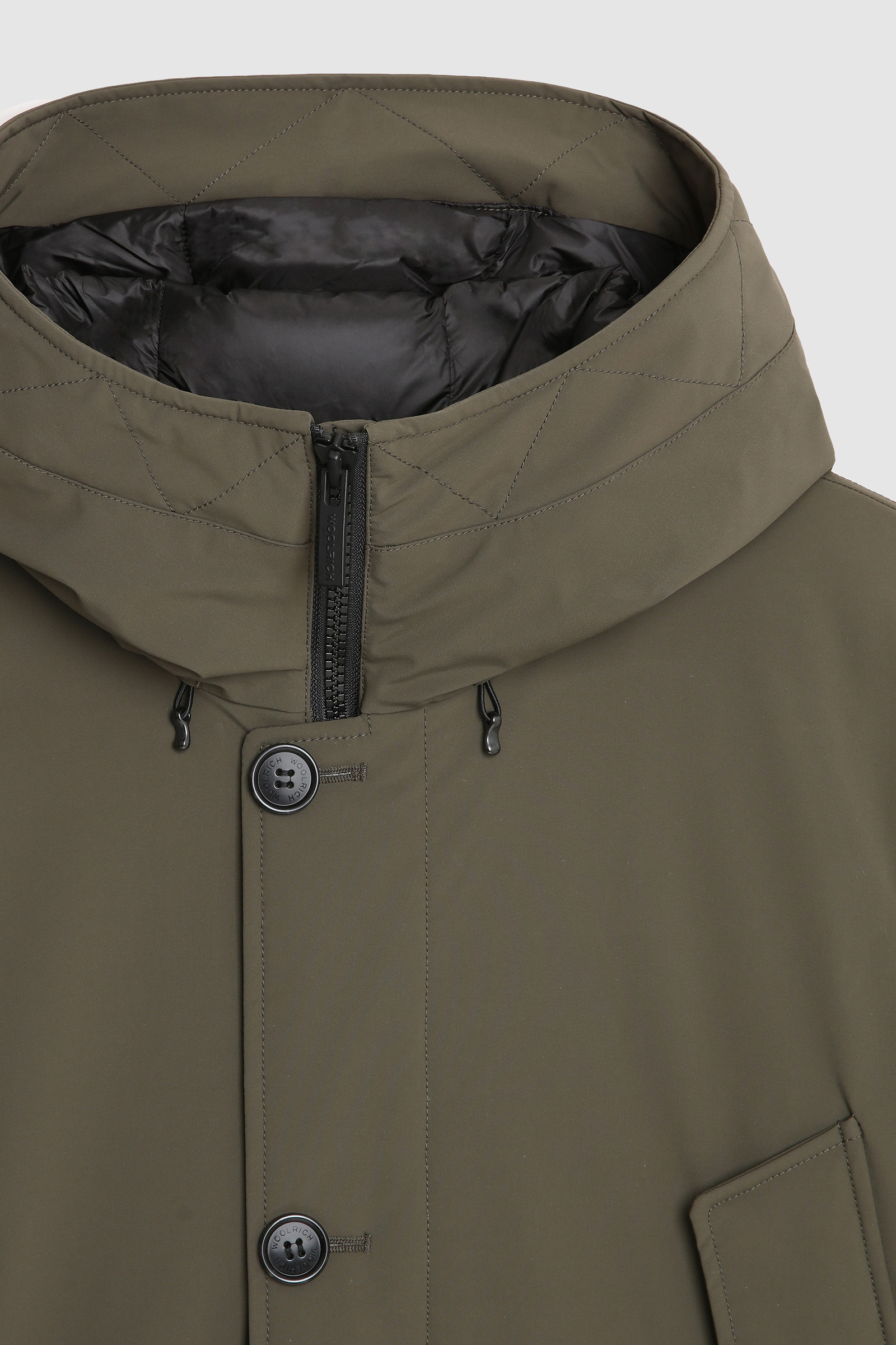 Arctic Stretch Parka with Graphene Padding Green photo 8 | Woolrich