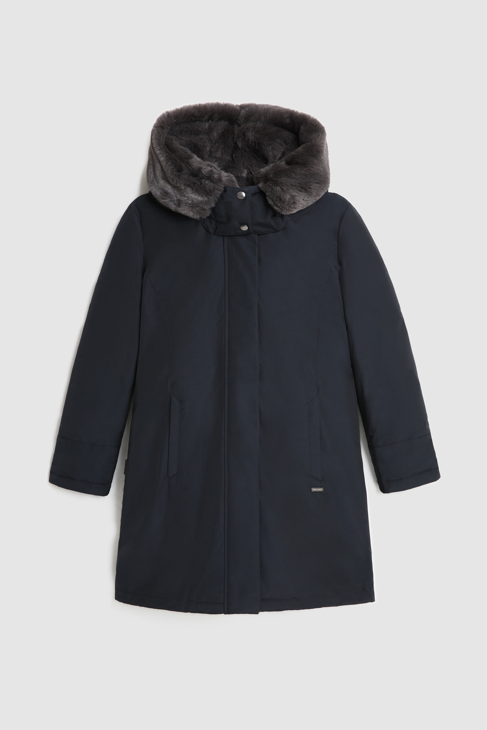 Bow Bridge Parka con pelliccia ecologica Blu photo 7 | Woolrich