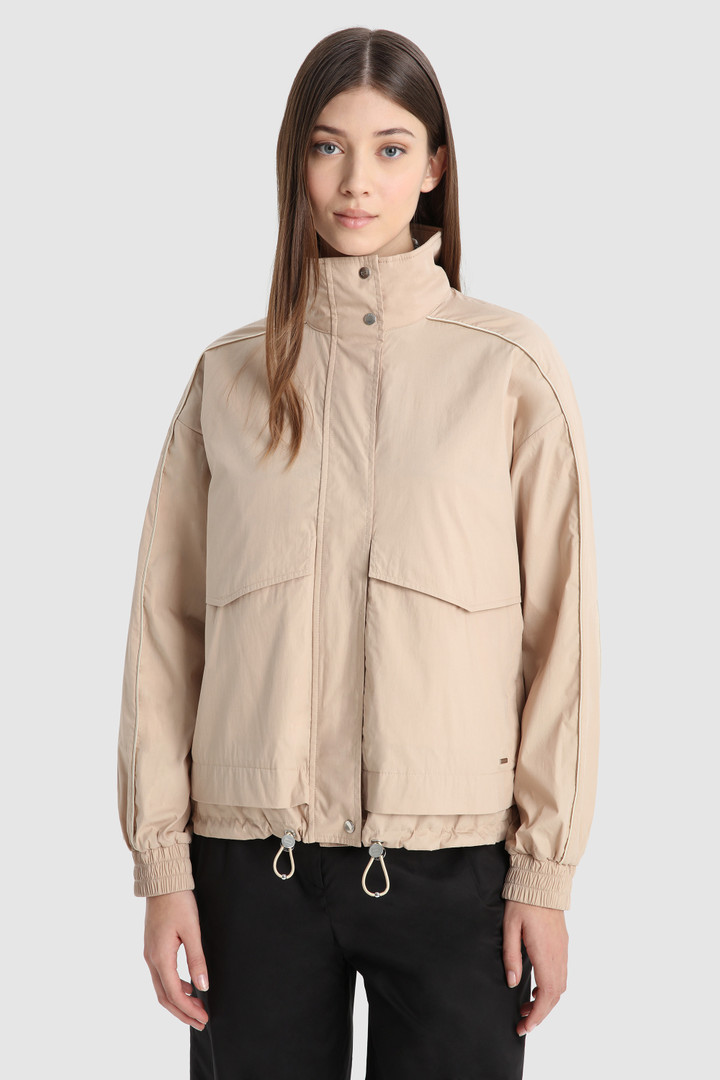 Kendall Jacket in Cotton Nylon Blend Beige | Woolrich