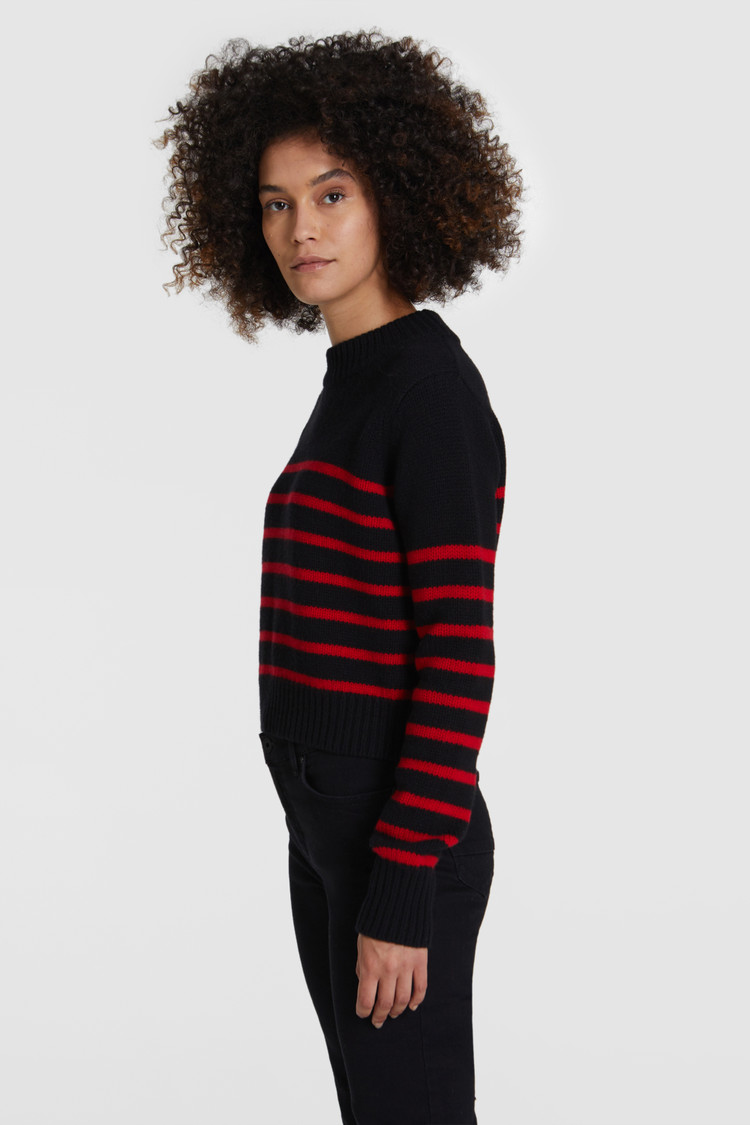 Kaschmirpullover mit Rundhalsausschnitt
