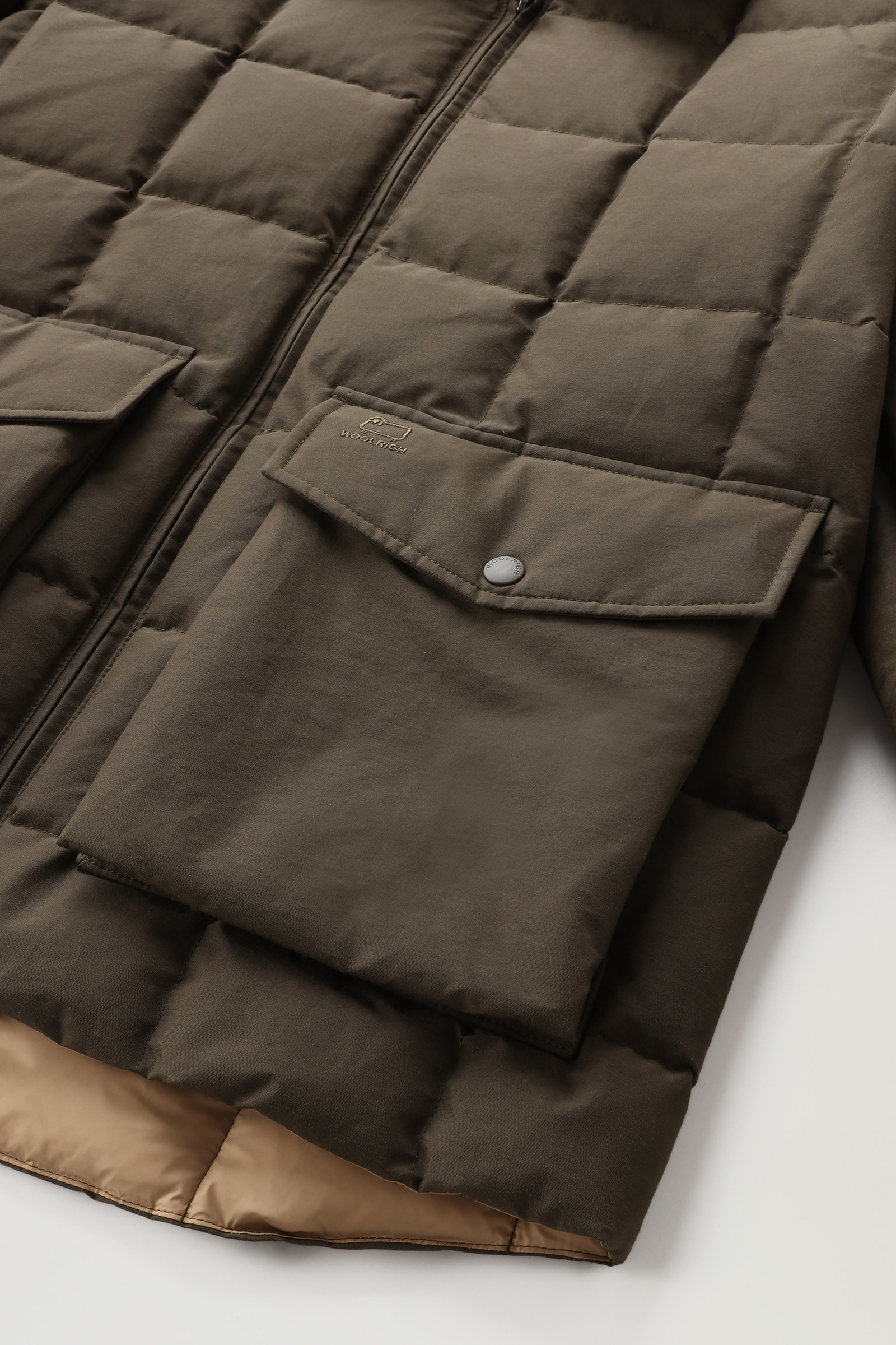 Blizzard Duster Quilted Jacket in Eco Ramar Green photo 7 | Woolrich