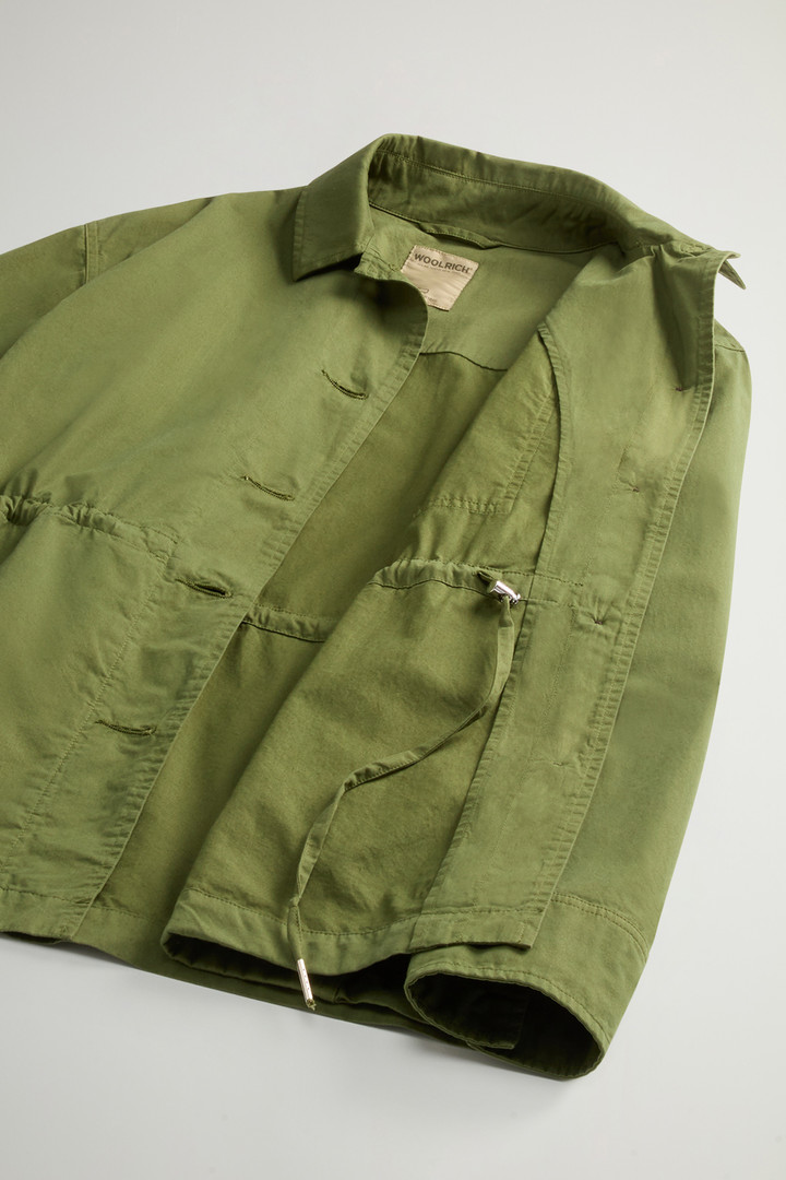 Garment-Dyed Pure Cotton Overshirt Green photo 8 | Woolrich