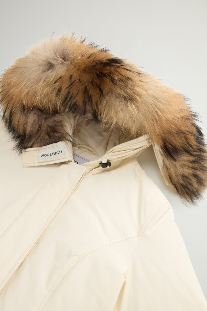 Arctic Parka aus Ramar Cloth mit abnehmbarem Pelzbesatz Weiß photo 8 | Woolrich