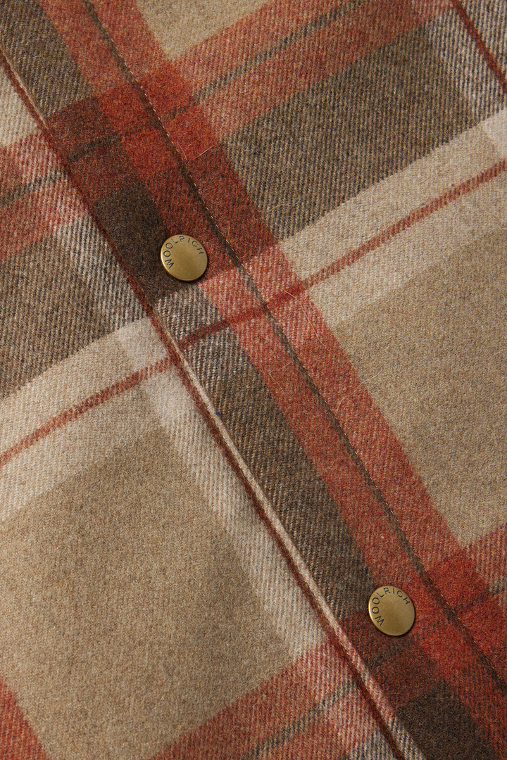 Check Overshirt with Internal Quilting - One Of These Days / Woolrich Brown photo 5 | Woolrich