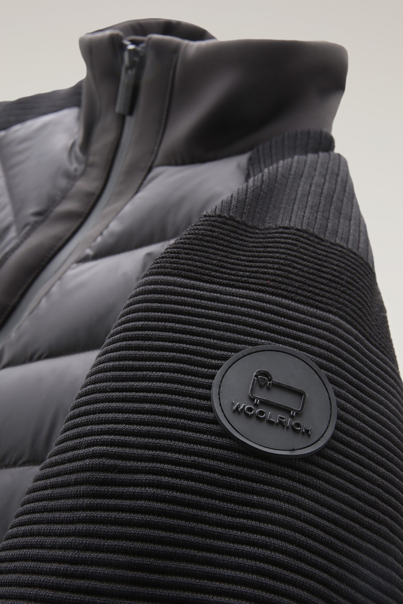 Stretch Suffolk Bomber in Microfiber and Softshell Black photo 9 | Woolrich