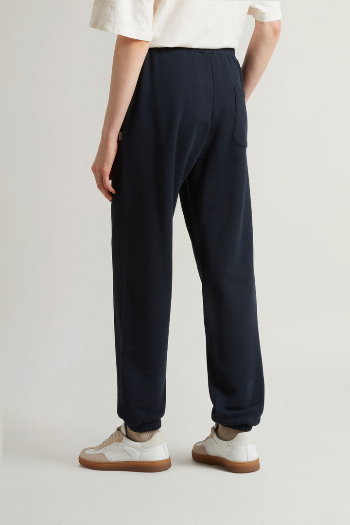 Pure Cotton Fleece Pants Blue photo 3 | Woolrich