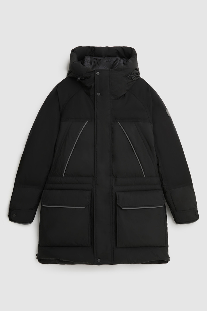 Teton Padded Parka in Ripstop Cotton Black photo 8 | Woolrich