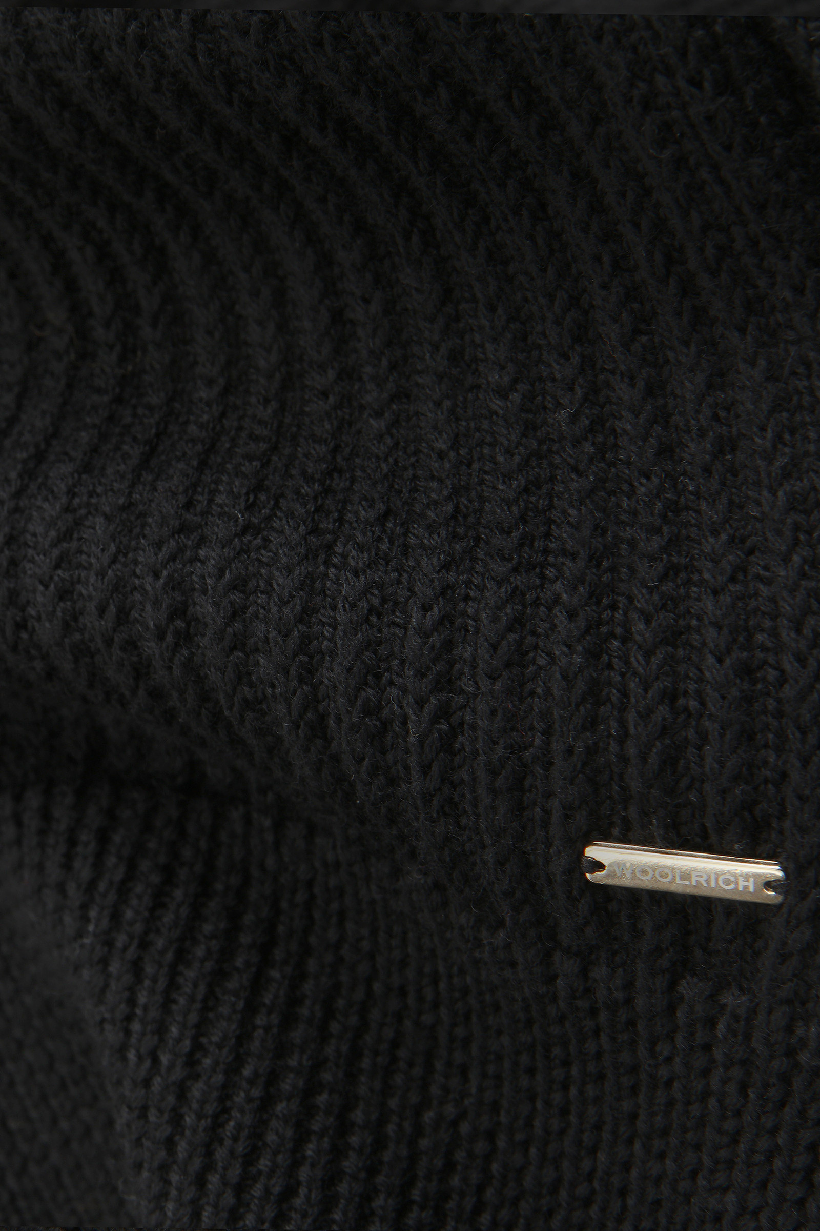 Ribbed Turtleneck Sweater in virgin merino wool Black photo 7 | Woolrich