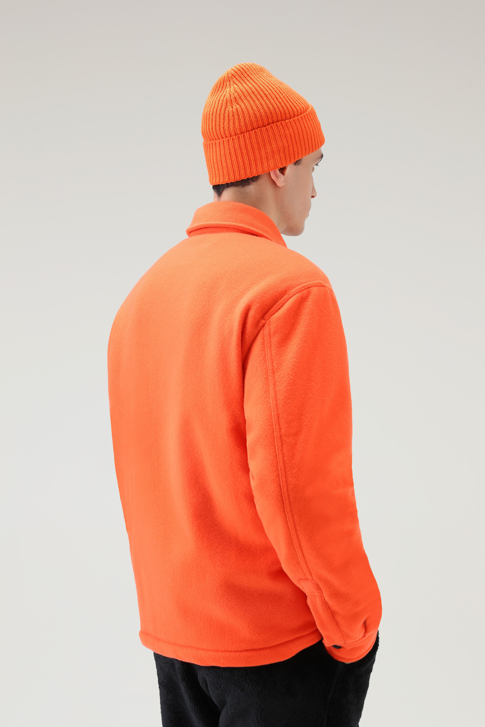 Overshirt aus Schurwollmischung mit Sherpa-Futter – Serving the People / Woolrich rot photo 3 | Woolrich