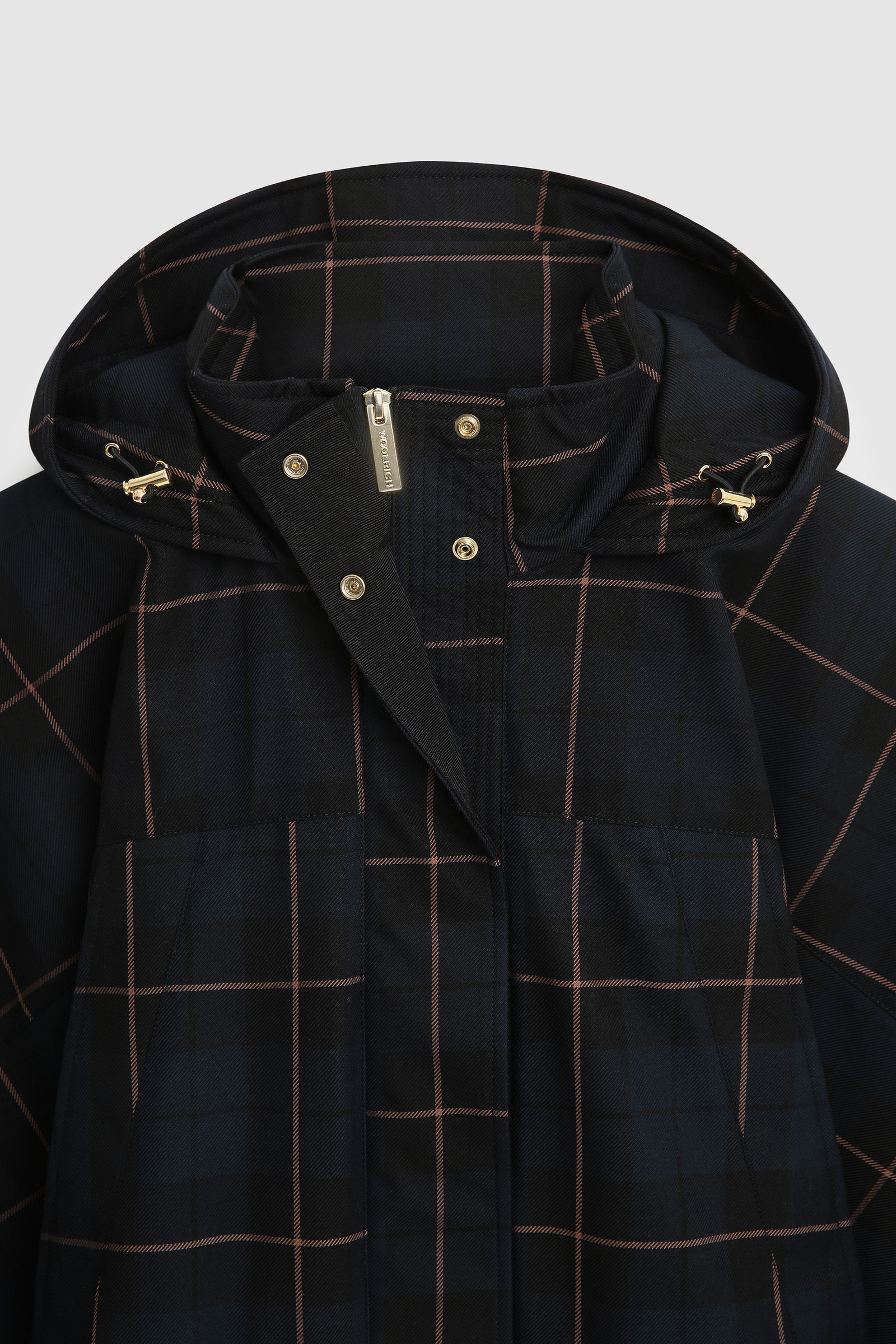 Meade Cape with Buffalo Check Pattern Blue photo 8 | Woolrich