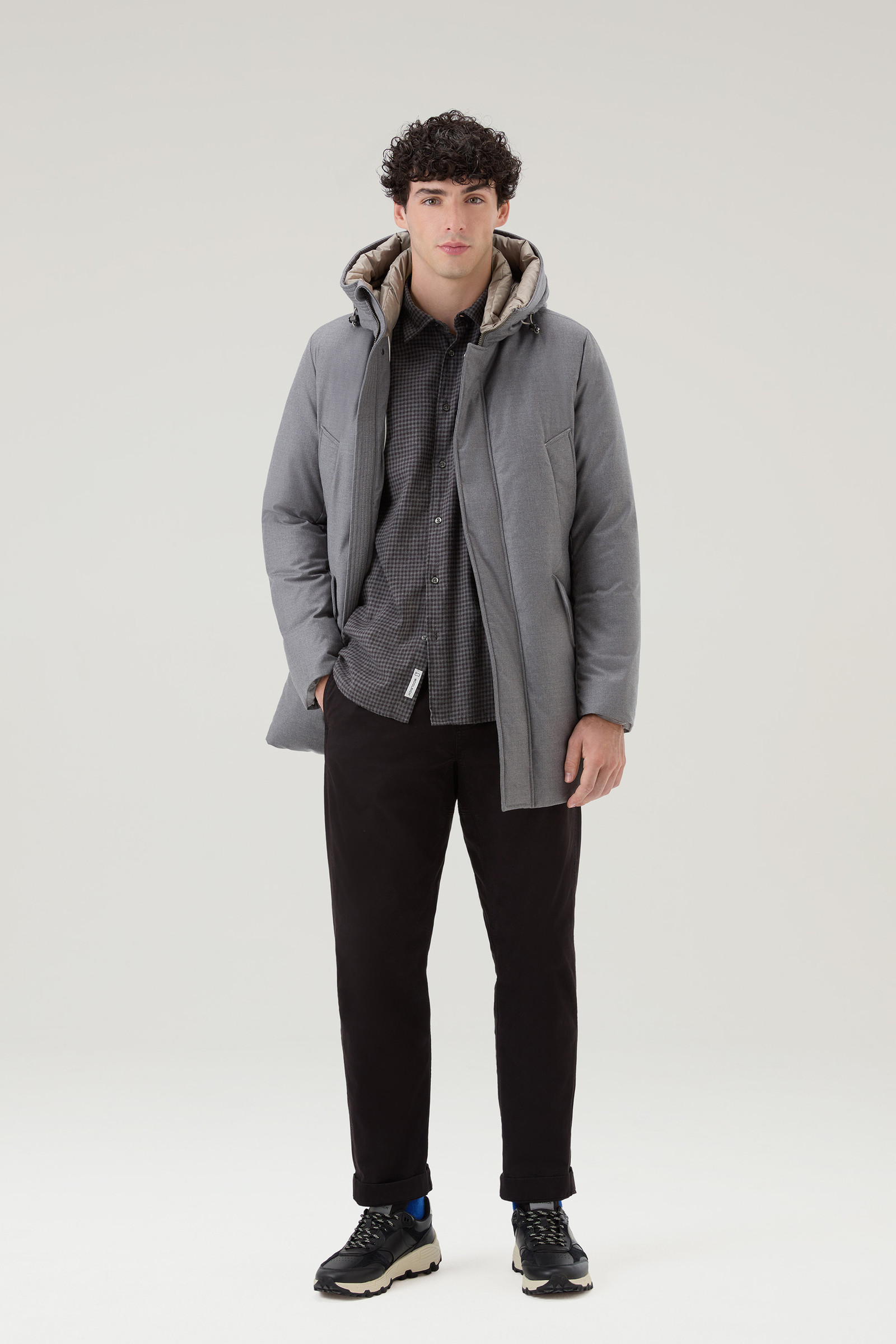 Karoshirt aus leichtem Flanell grey photo 2 | Woolrich