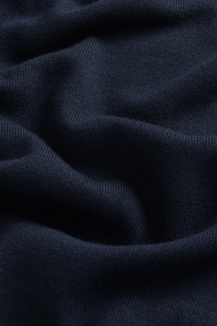 Short-Sleeved Pure Cotton Sweater Blue photo 8 | Woolrich