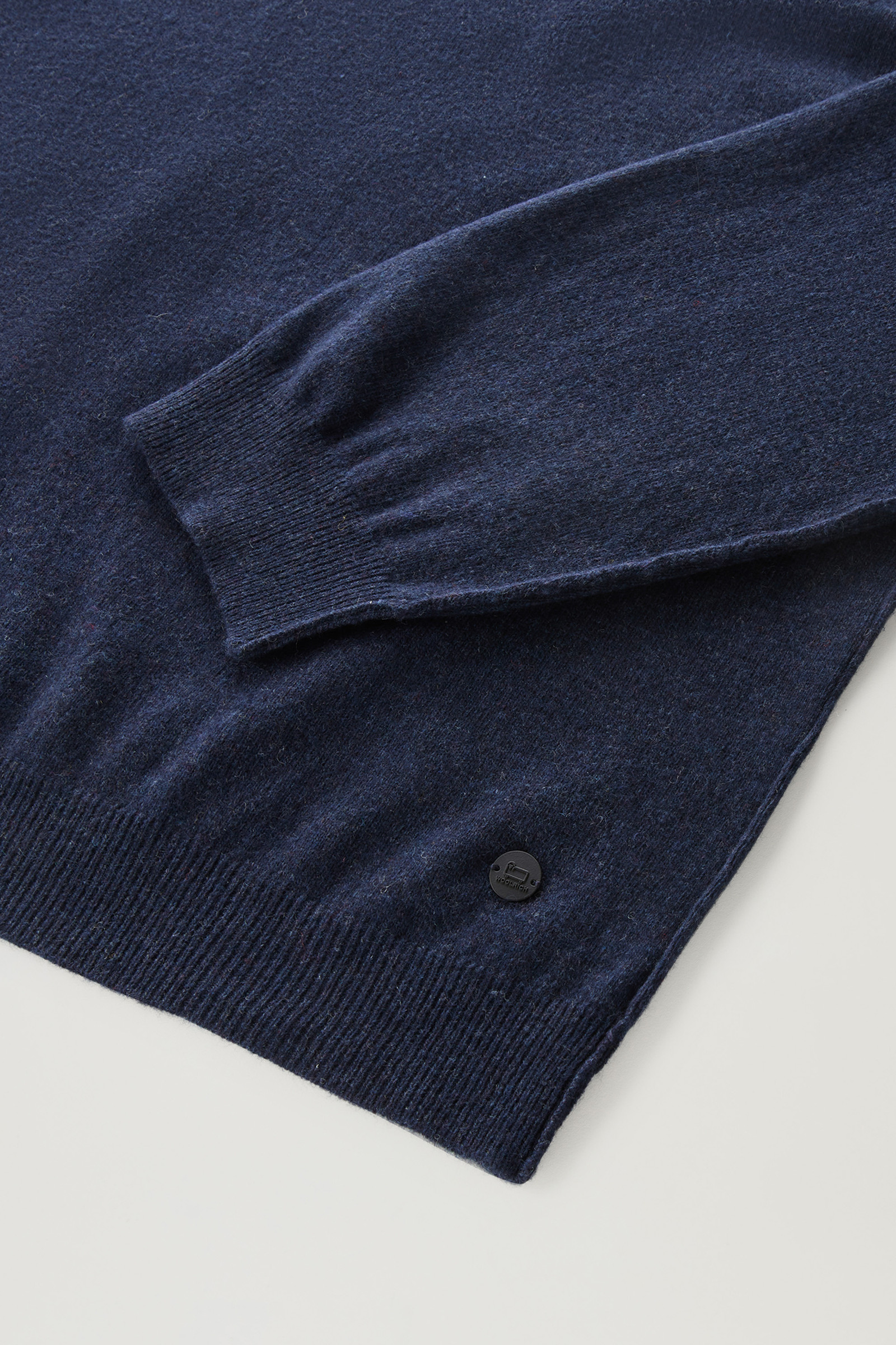 Men's Crewneck Sweater in Merino Wool Blend Blue | Woolrich USA