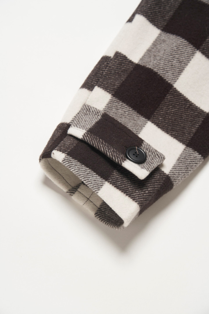 WOOL CHECK CRUISER JACKET Noir photo 7 | Woolrich