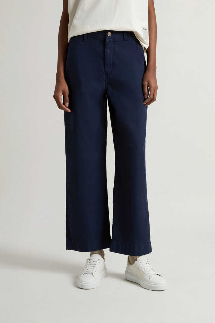 Garment-Dyed Pure Cotton Chino Pants Blue photo 2 | Woolrich