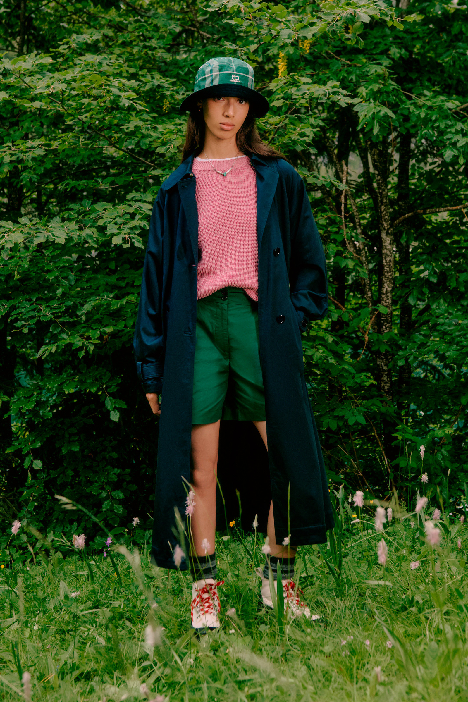 Pantaloncini in popeline di puro cotone verde photo 8 | Woolrich