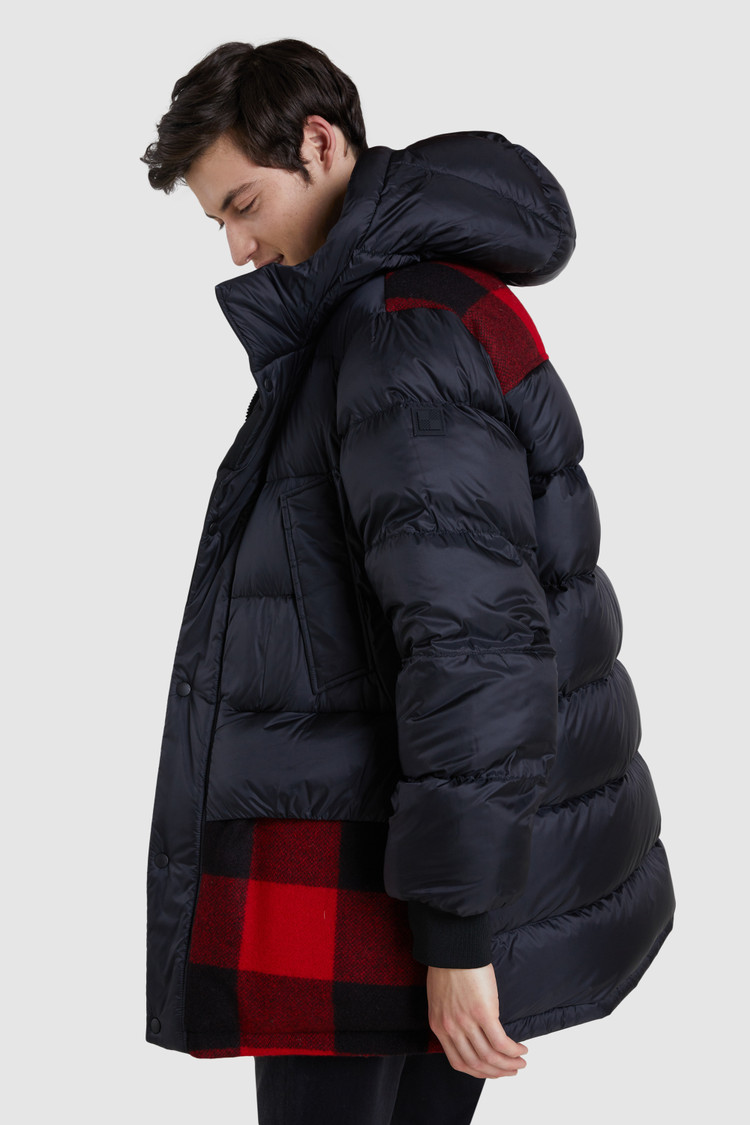 Arctic Parka reversibile lana con disegno Buffalo Check