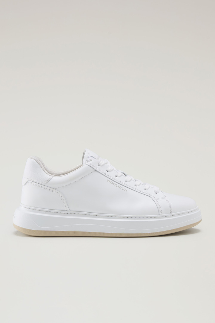 Woolrich Men Sneakers Arrow in Leather White Size 5