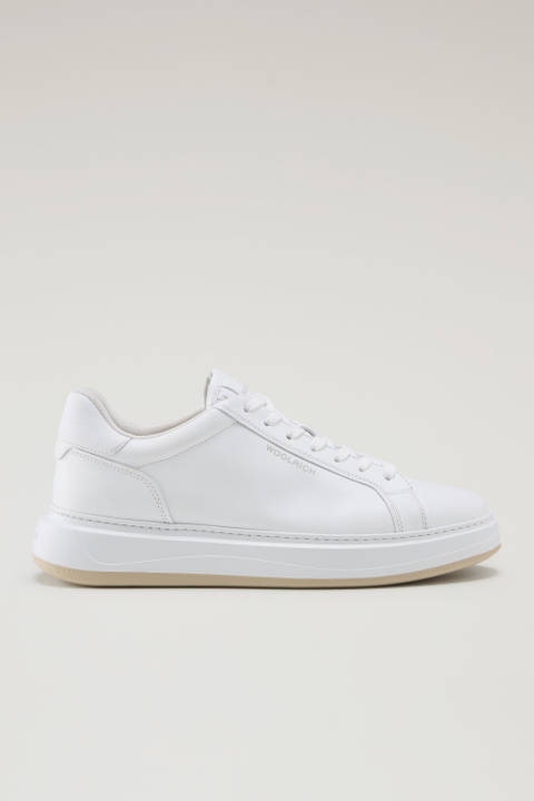 Sneakers Arrow in Leather White | Woolrich