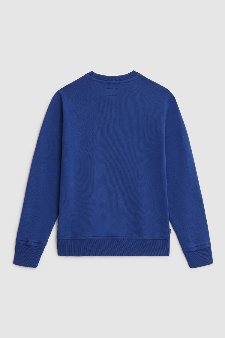 Felpa girocollo in cotone con logo