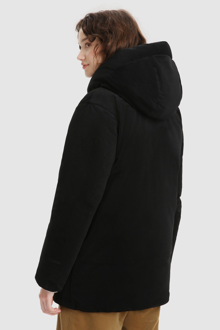 Corduroy puffy down Parka
