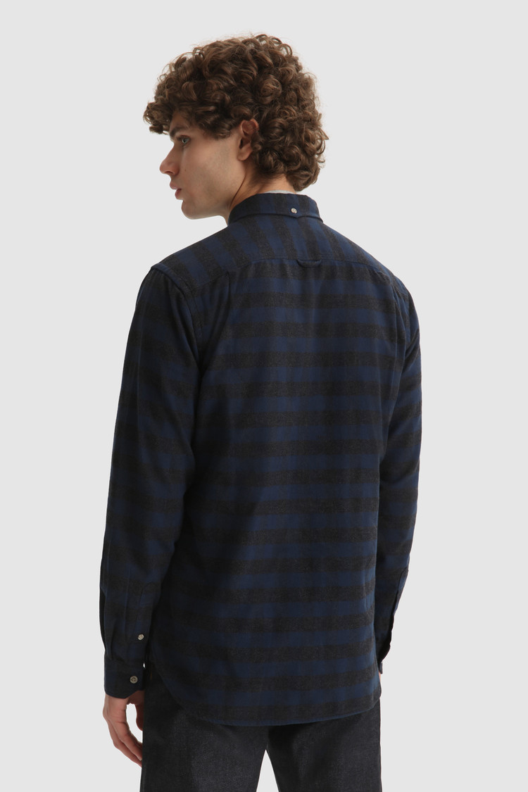 Camicia Traditional in flanella di cotone