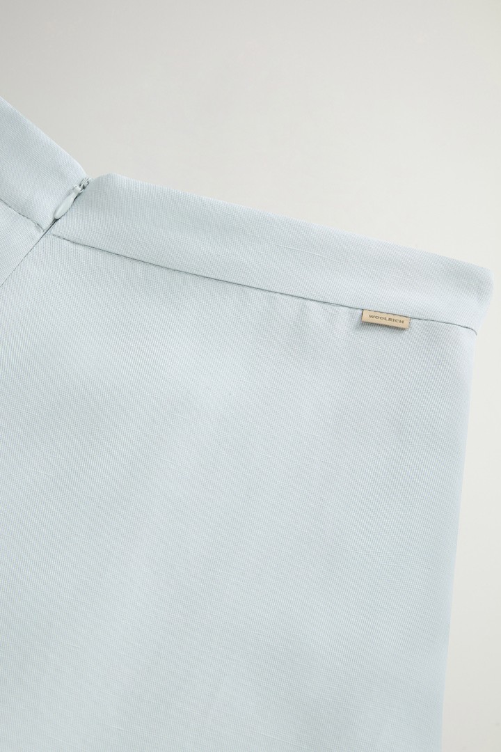 LYOCELL LINEN LONG SKIRT Blue photo 4 | Woolrich