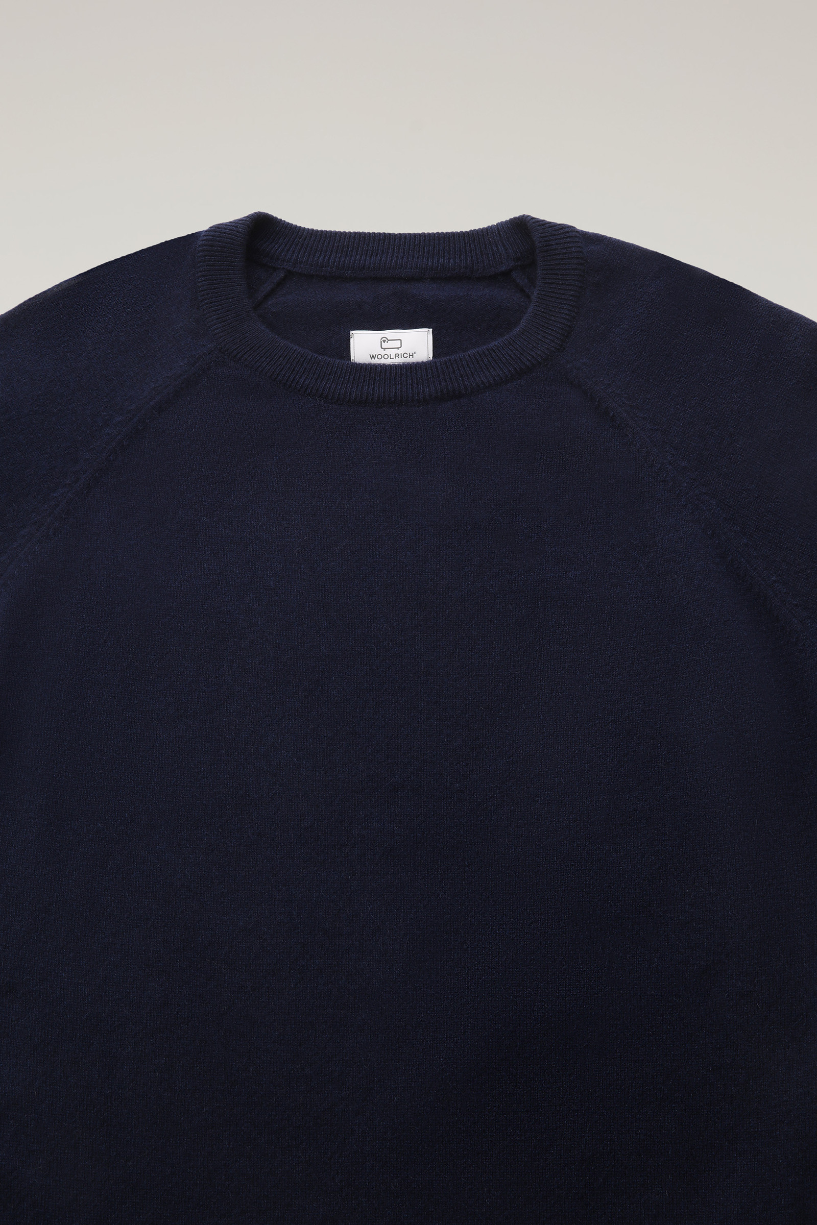 Luxuriöser Pullover mit Rundhalsausschnitt aus reinem Kaschmir Blau photo 2 | Woolrich