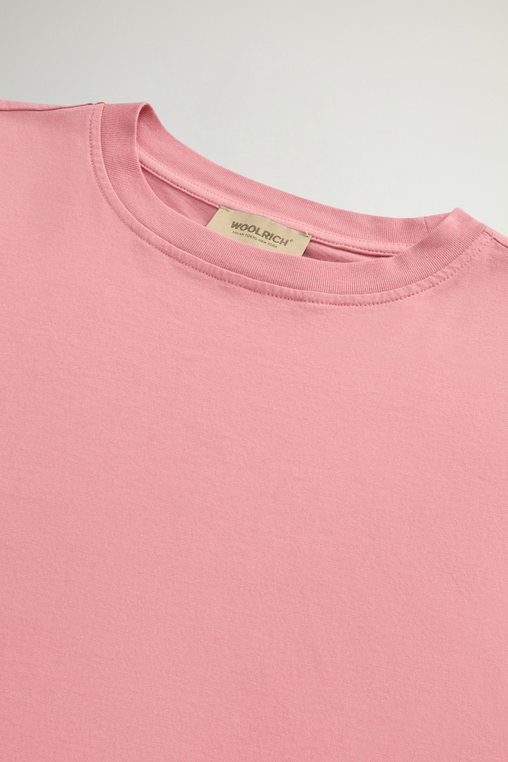 T-Shirt in Pure Pima Cotton Pink photo 6 | Woolrich