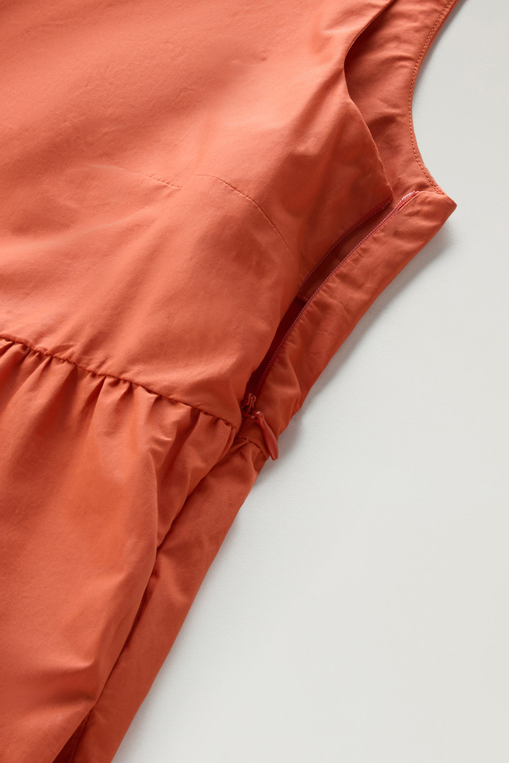 Long Dress in Pure Cotton Poplin Orange photo 7 | Woolrich