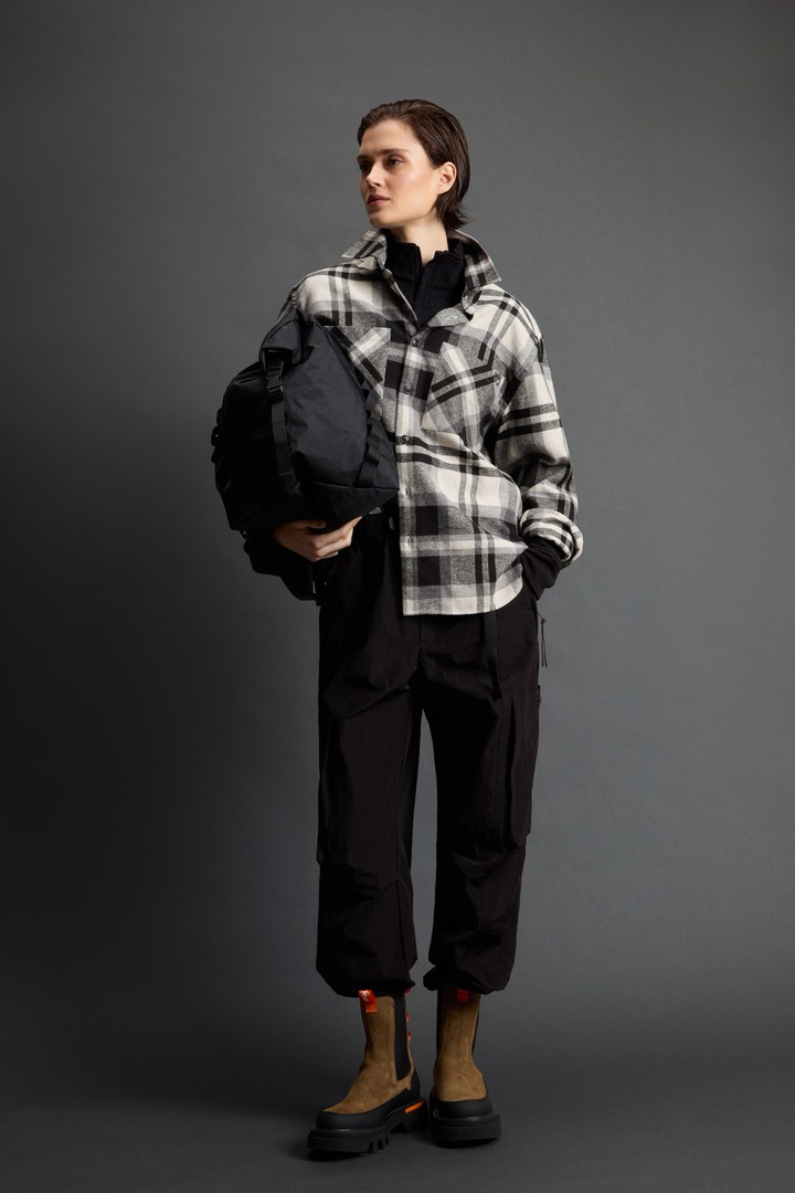 Checked Shirt in Cotton-Blend Flannel by Todd Snyder Multicolor photo 4 | Woolrich