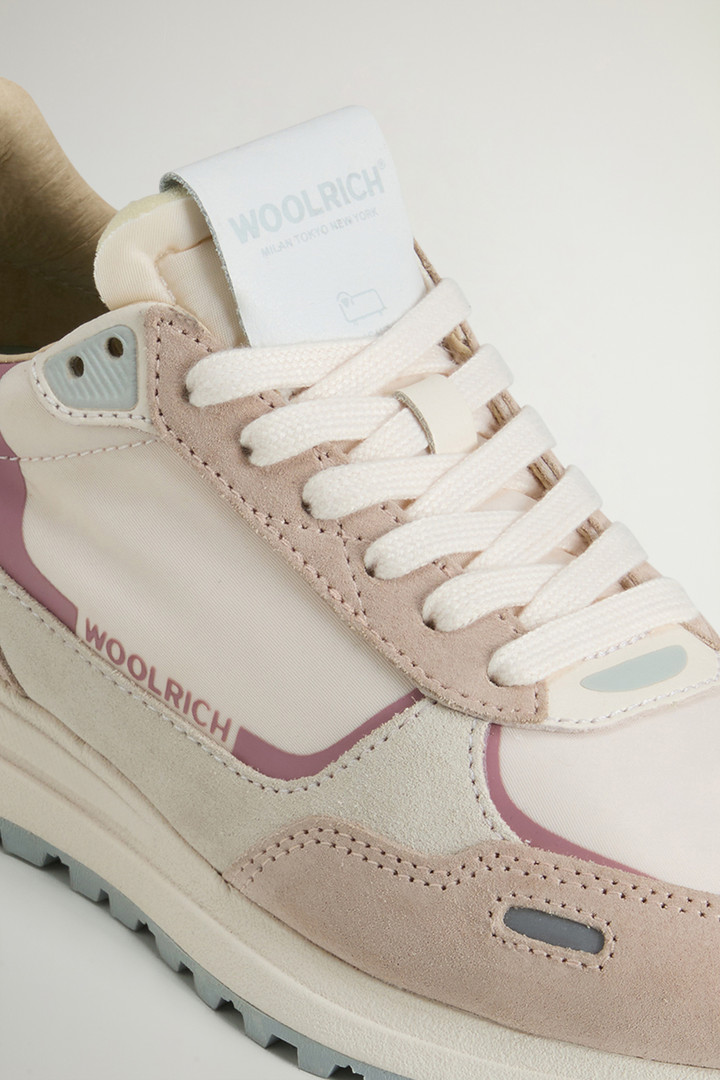 Retro Sneakers in Nylon with Leather and Suede Details Multicolor photo 5 | Woolrich