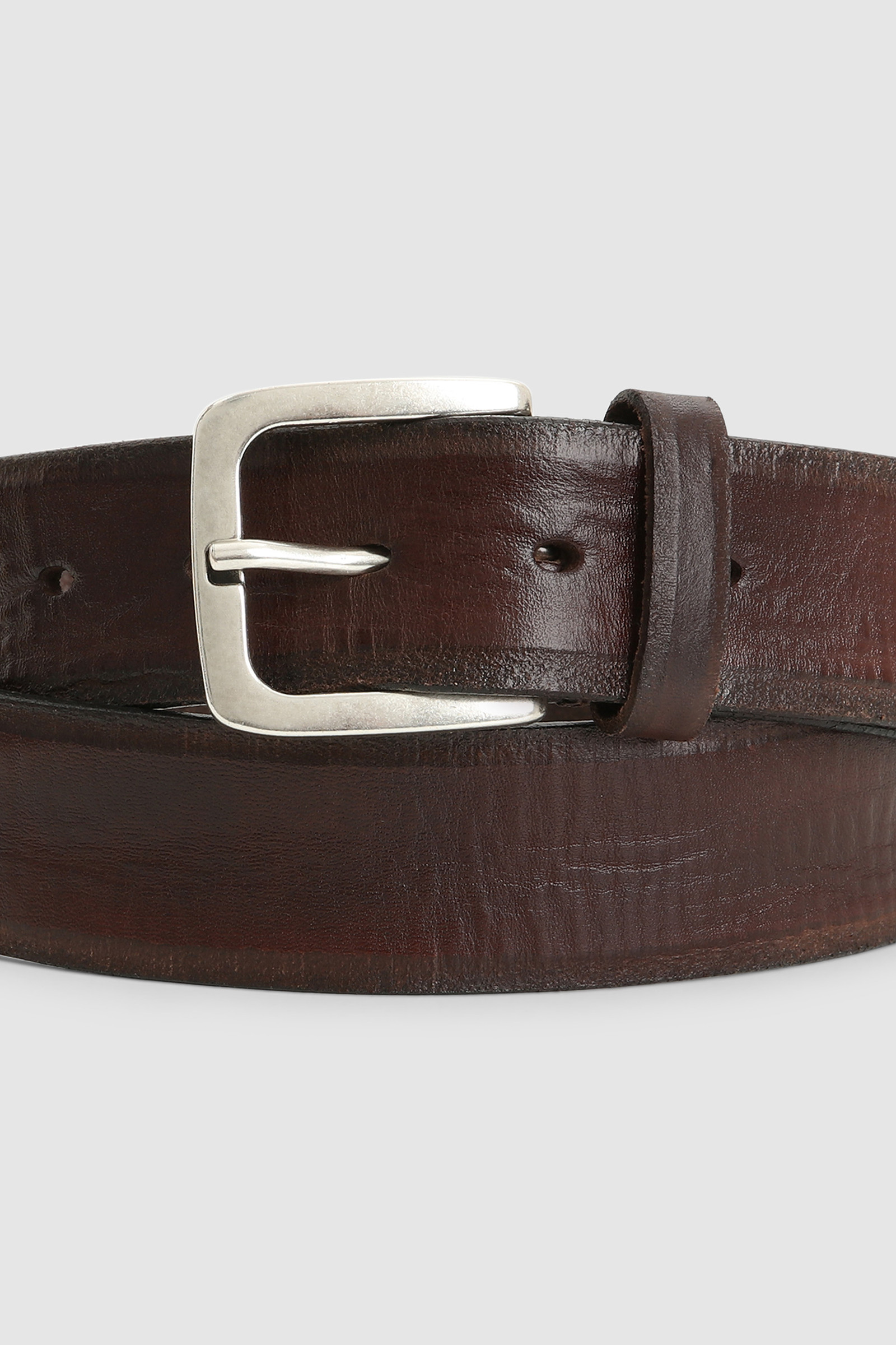 Dyed Leather Belt Brown photo 3 | Woolrich