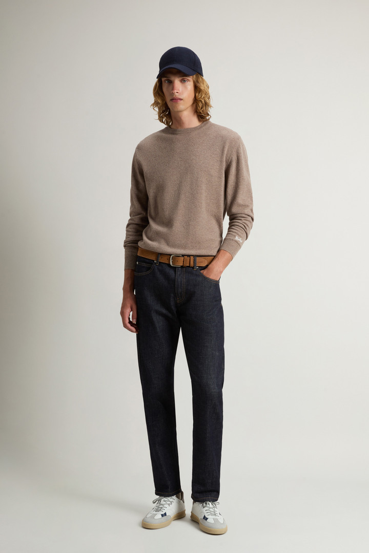 Pure Wool Crewneck Sweater Brown photo 2 | Woolrich