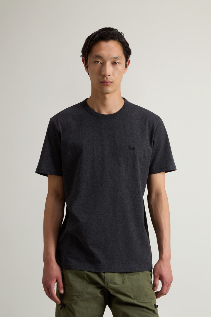 Pure Cotton Sheep T-shirt with Patch Gray photo 1 | Woolrich