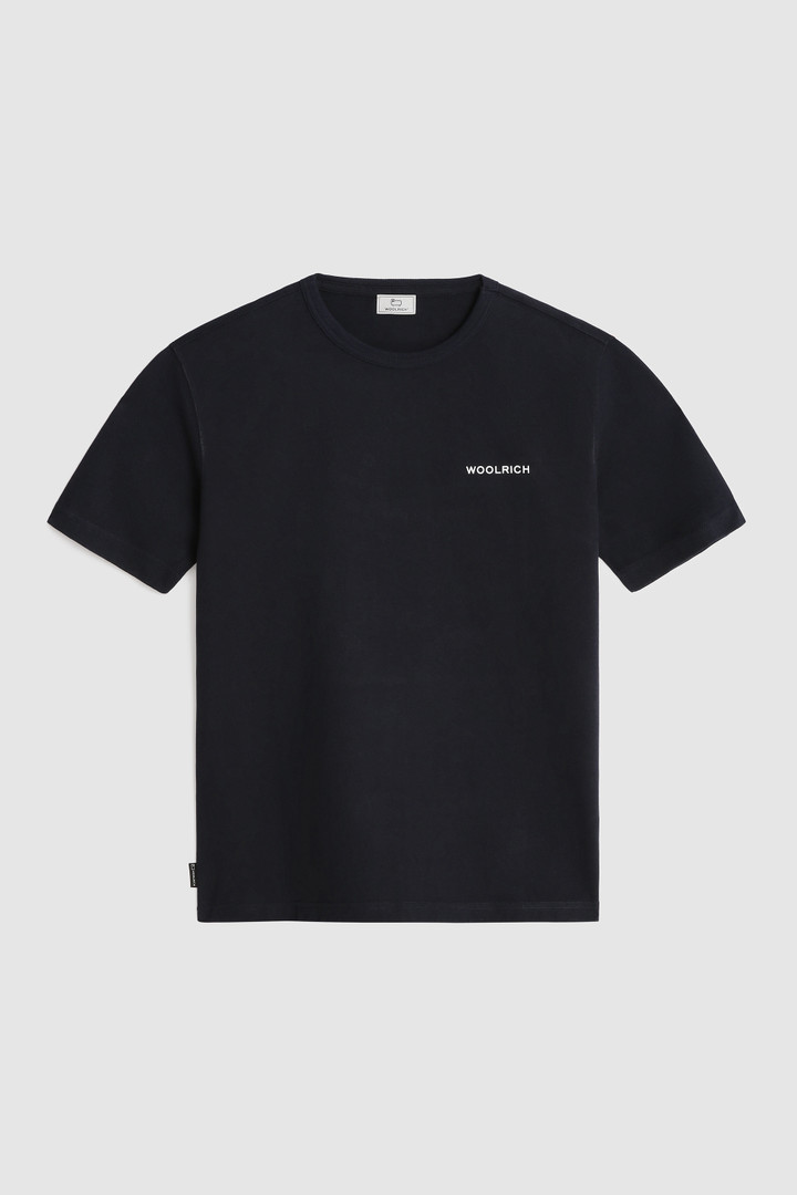 T-Shirt with Back Print Blue photo 4 | Woolrich