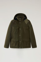 Men's Aleutian Field Jacket in Taslan Nylon with Detachable Hood green |  Woolrich US