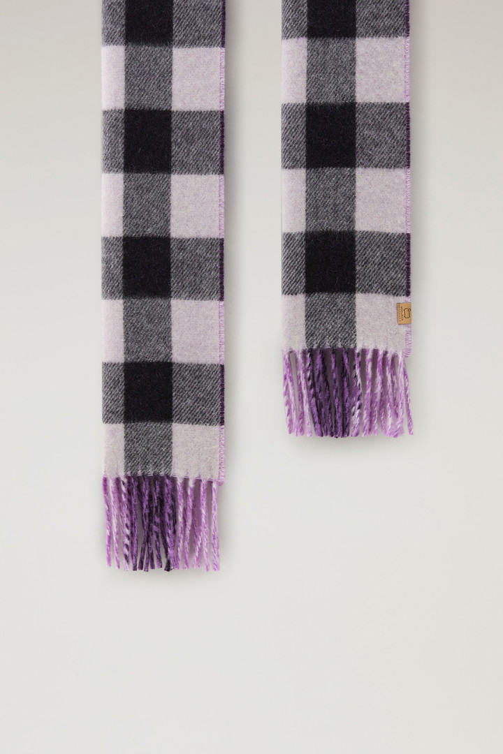 Girls' Double Face Scarf in Pure Virgin Wool Multicolor photo 2 | Woolrich